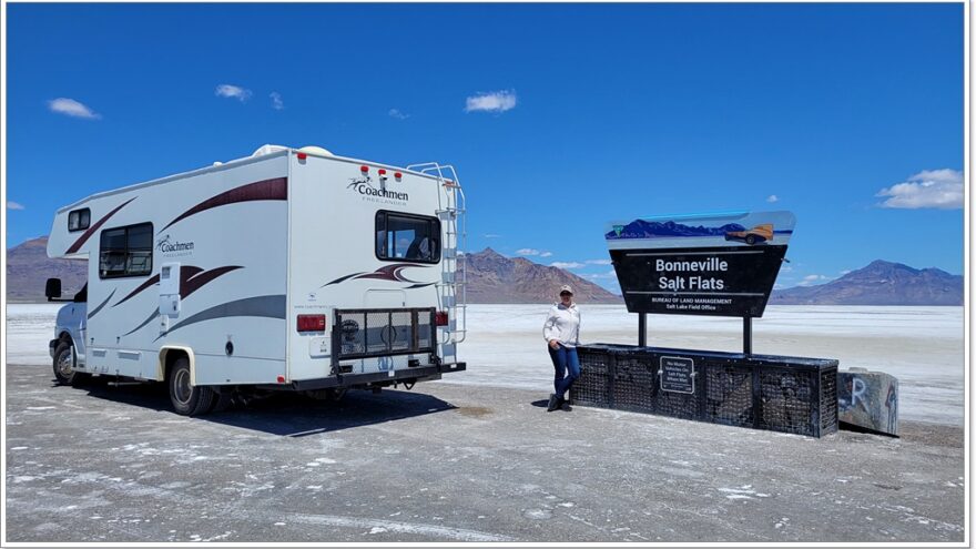 Bonneville Salt Flats, Utah, USA