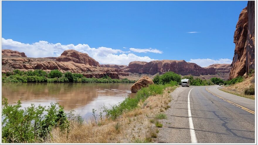 Colorado River, Petroglyphen, Moab, Utah, USA