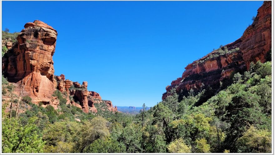 Sedona, Red Rocks, Vista, Fay Canyon, Arizona, USA