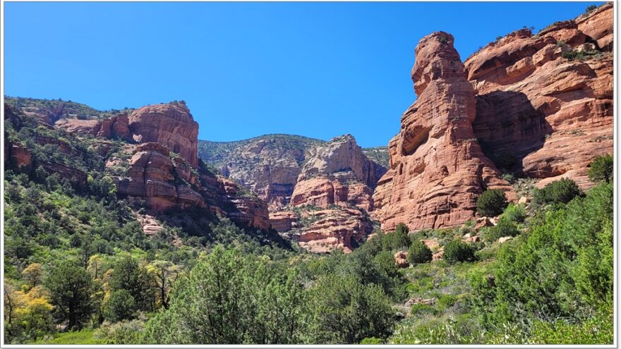 Sedona, Red Rocks, Vista, Fay Canyon, Arizona, USA