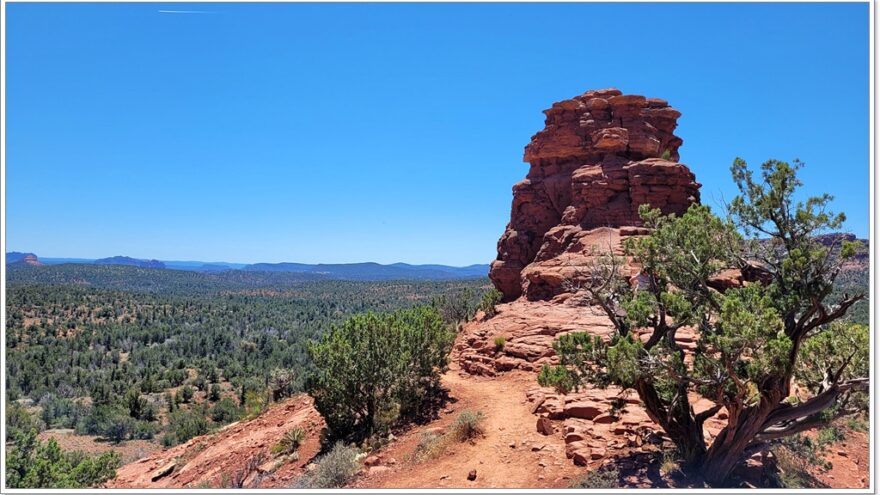 Sedona, Red Rocks, Vista, Fay Canyon, Arizona, USA