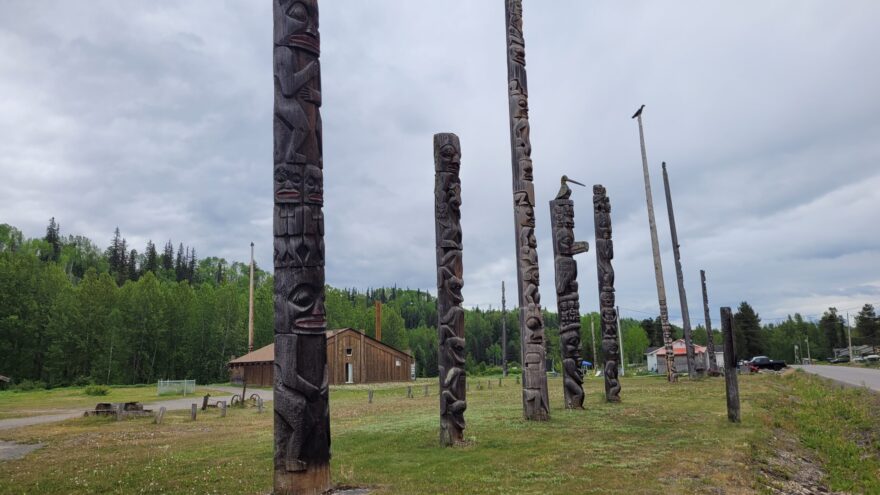 Totem Poles - Gitanyow - British Columbia - Canada