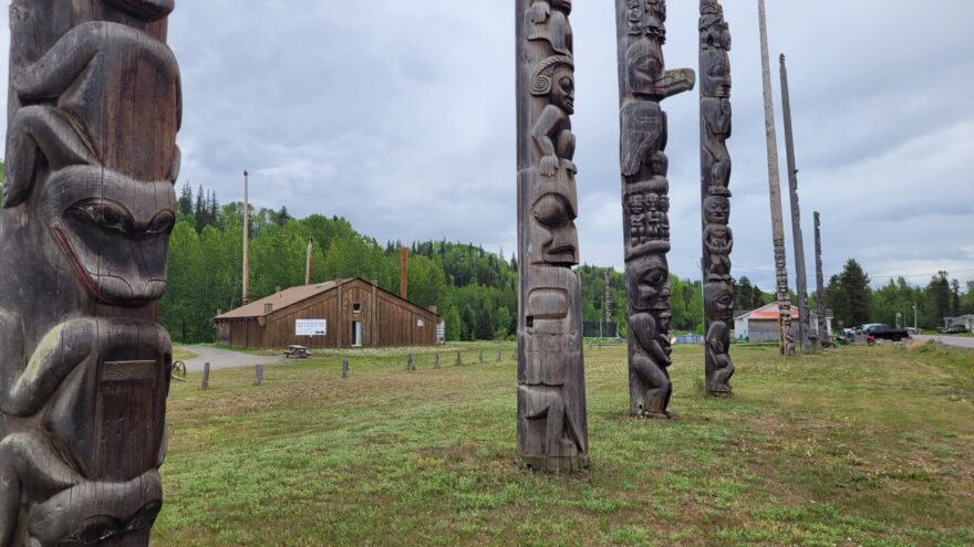 Totem Poles - Gitanyow - British Columbia - Canada