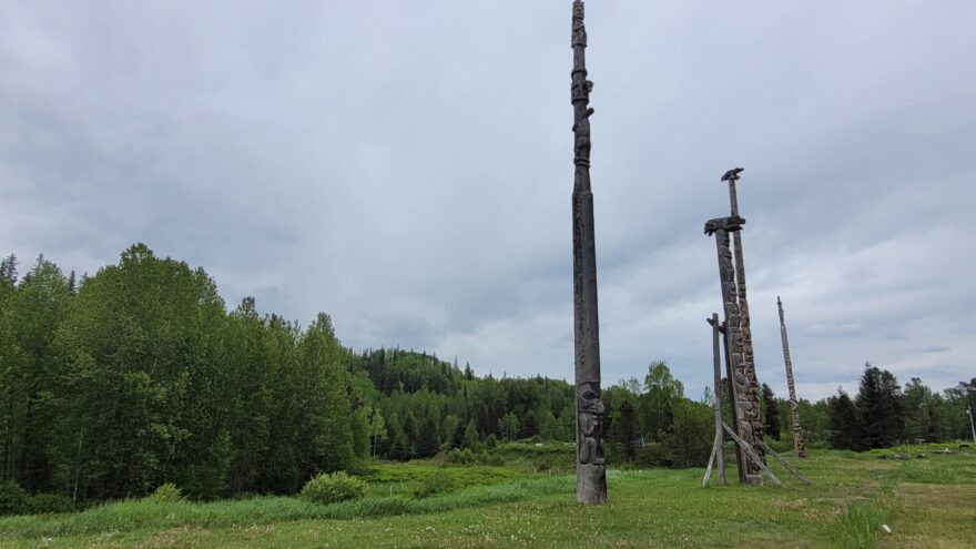 Totem Poles - Gitanyow - British Columbia - Canada