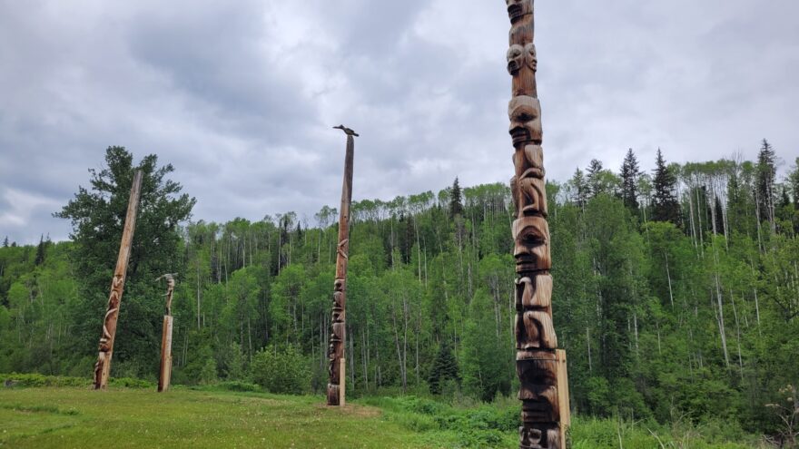 Totem Poles - Gitanyow - British Columbia - Canada